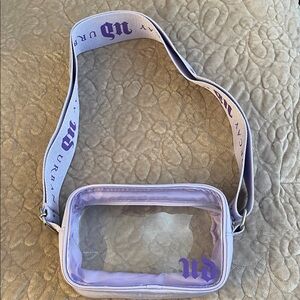 Urban Decay Purple Trim Clear Bag